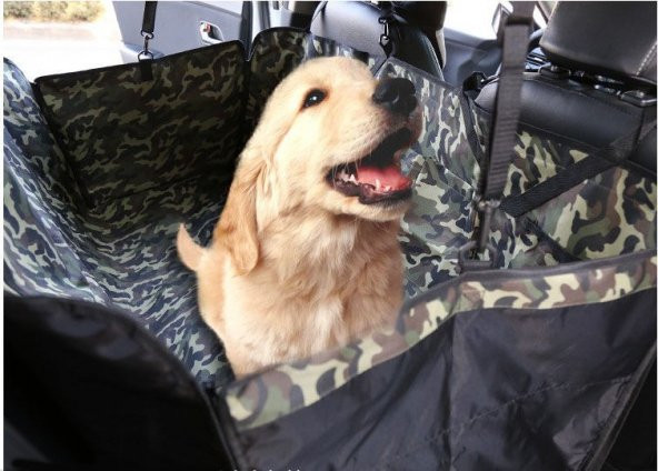 Kamuflaj Köpek Örtüsü Araba Oto Araç Kılıfı Araba Oto Arka Koltuk