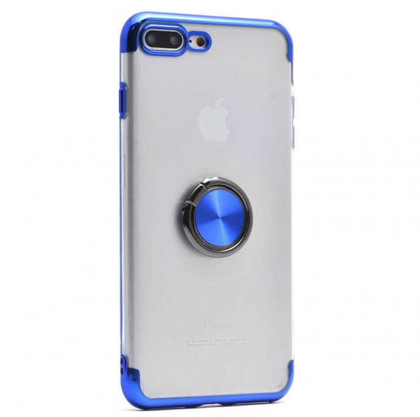 Edelfalke Apple iPhone 8 Plus Gess Silikon Kılıf Mavi