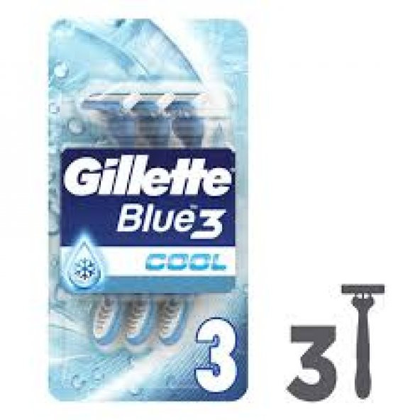 Gillette Blue 3 Tıraş Bıçağı Cool 3 Lü