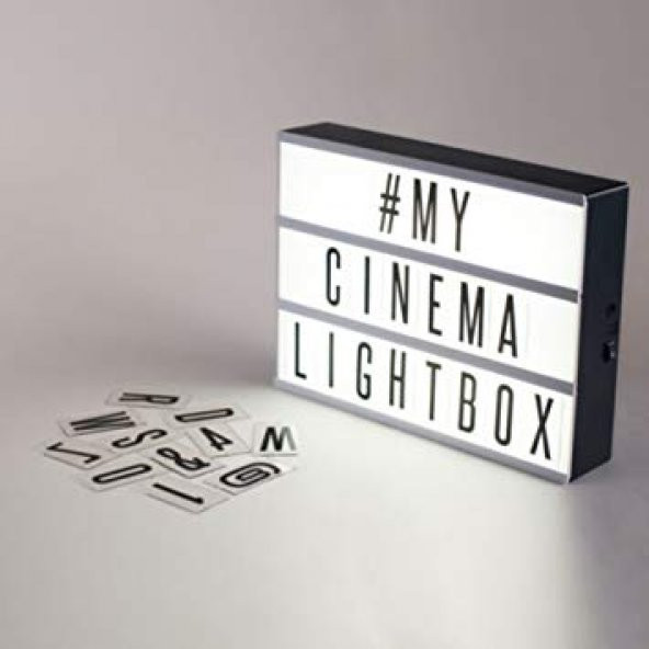 A4 Işıklı Harfli Dekoratif Led Mesaj Panosu Lightbox - 2