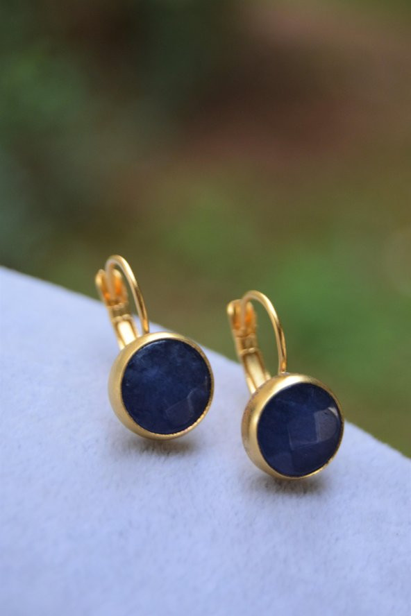 STONEAGE El Sıvaması Jade Doğal Taş Bayan Küpe