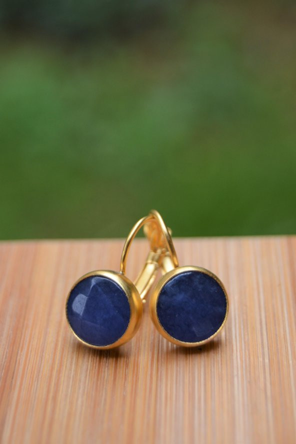 STONEAGE El Sıvaması Jade Doğal Taş Bayan Küpe - 2