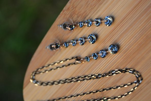 STONEAGE Antrasit Taşlı Zirkon Bayan Set - 2