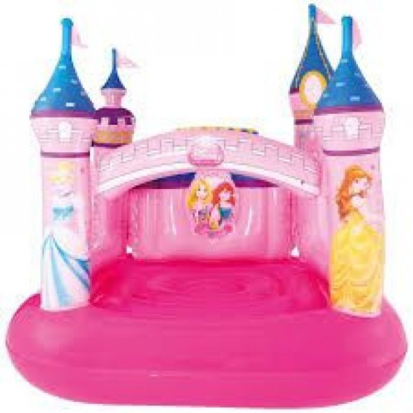 Bestway 91050 Şişme Renkli Prensesler Zıplama Oyun Havuzu