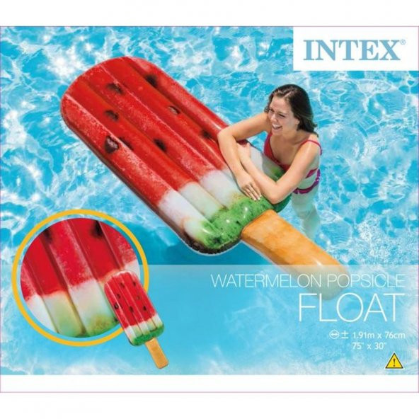 Intex 58751 Karpuz Desenli Şişme Deniz Havuz Yatağı