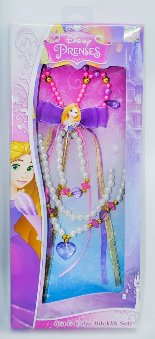 Disney Rapunzel Asa-Kolye-Bileklik Seti