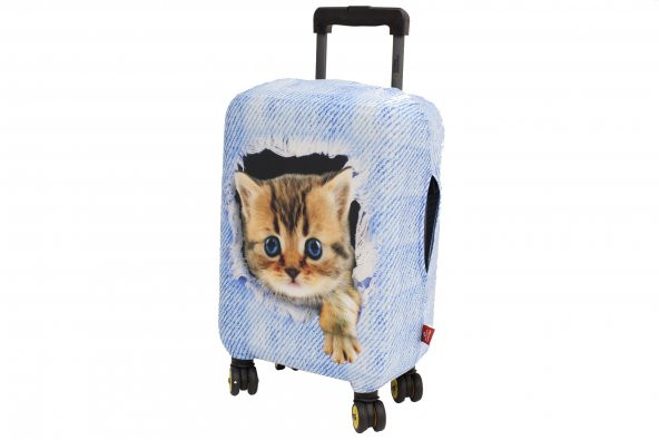 Debreli Valiz Kılıfı, Bavul Kılıfı - Kedi