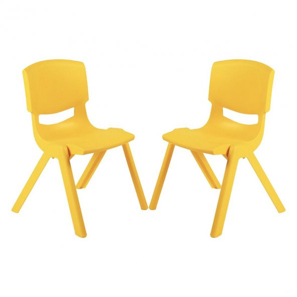 Küçük Şirin Çocuk Sandalyesi Sarı 2li Paket 1-3 Yaş İçin