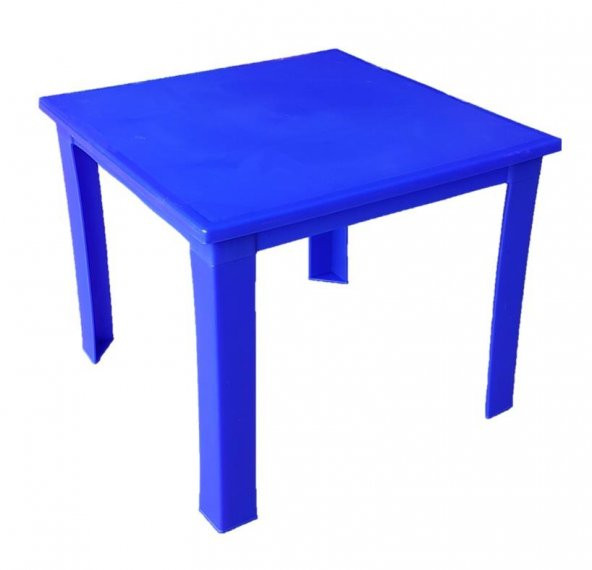 Çocuk Masası Plastik Koyu Mavi H40 1-3 Yaş İçin