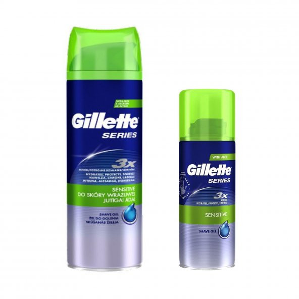 Gillette Series Tıraş Jeli 200+75 ml Sensitive (Hassa