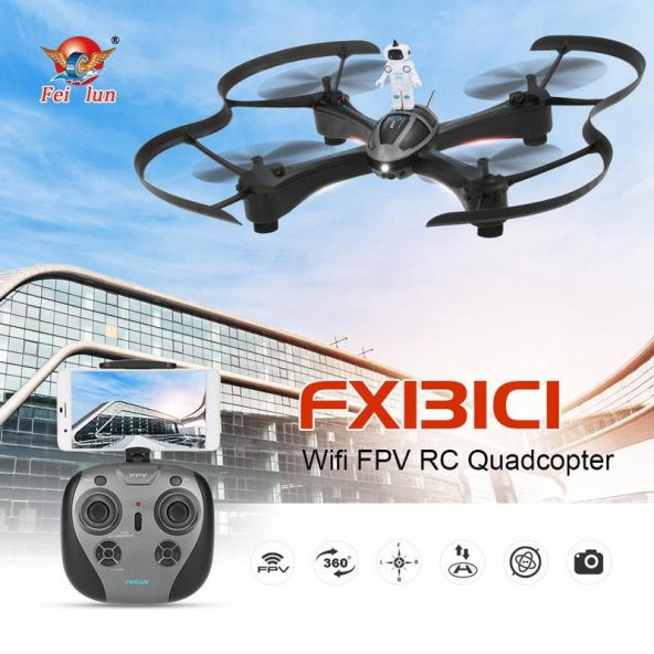 FX131C2 Wifi Kameralı Kumandalı Drone QuadCopter Anlık Telefondan İzle