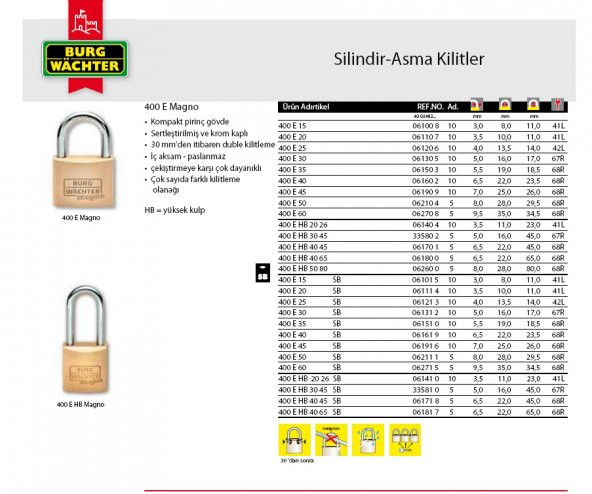 2 Lİ ASMA KİLİT SETİ - 5