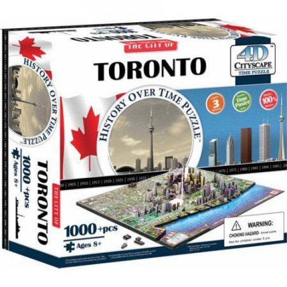 4D Toronto DC Skyline Time Puzzle