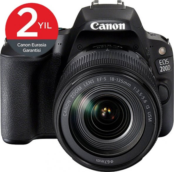Canon EOS 200D + 18-135mm STM Dijital SLR Fotoğraf Makinası