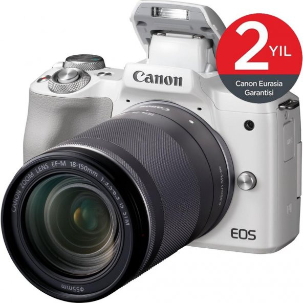 Canon EOS M50 + 18-150mm Lens Aynasız Fotoğraf Makinesi