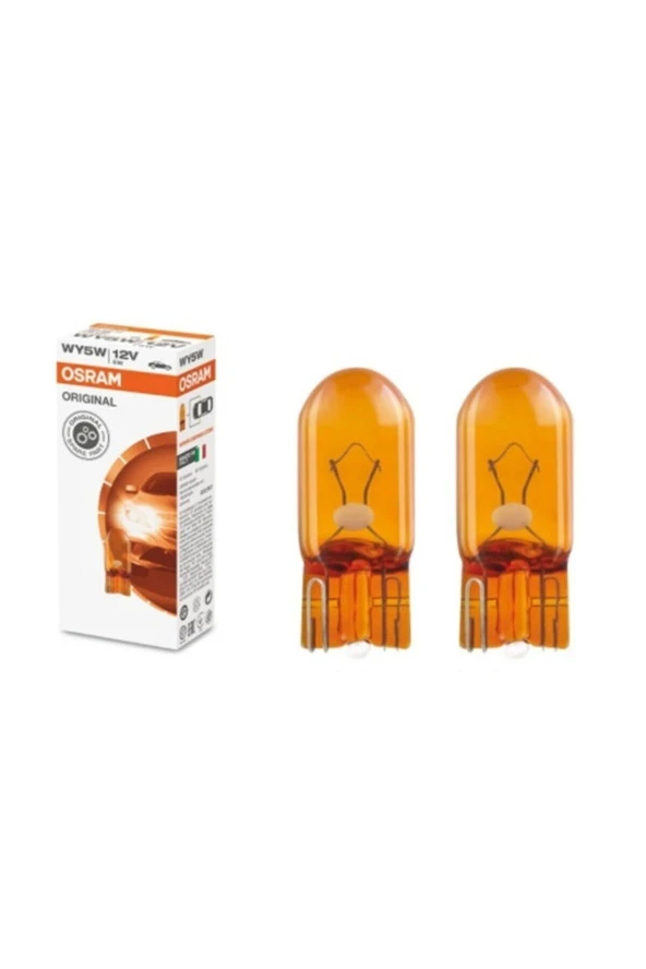 Osram T10 Turuncu Dipsiz Park Ampul Seti - 2