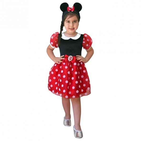 Minnie Mouse Kostüm Yeni 4-6 Yaş
