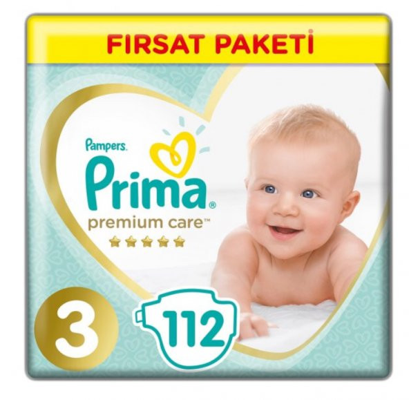 Prima Premium Care 3 Beden (6-10 Kg) 112 Adet Ekonomik Paket- Ücretsiz Kargo