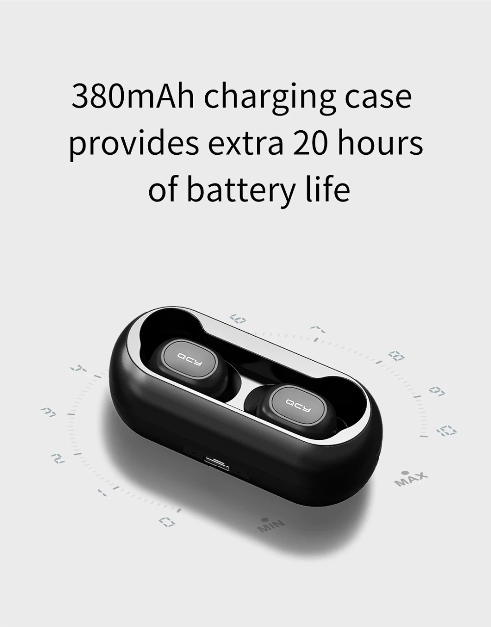 QCY T1C Bluetooth 5.0 Kablosuz Çift Mikrofonlu Kulaklık - 5