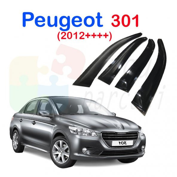 Peugeot 301 (2012 +++) Cam Rüzgarlığı Avant Tip (4Lü Set)