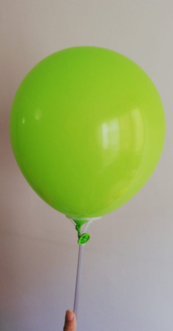 25 Adet Açık Yeşil Baskısız Balon