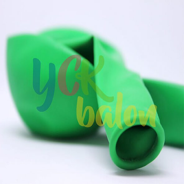 50 Adet Koyu Yeşil Renkli Baskısız Balon