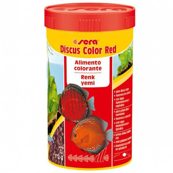 Sera Discus Color Red 250 ml. 116 gr SKT : 12/2024 Orjinal Kutusunda