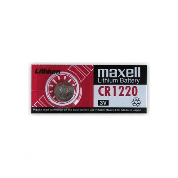 Maxell CR1220 3V Lithiım Pil