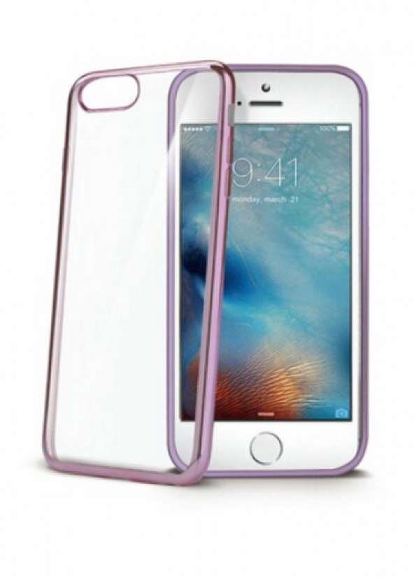 Celly iphone 6/6s icin Rubber Cover Fuşya