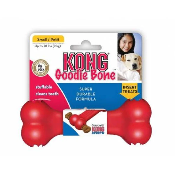 Kong Köpek Kırmızı Kauçuk Oyuncak Kemik S 5cm - 2