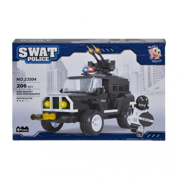 LEGO SWAT POLICE 23504 S.W.A.T. ARAÇ SETİ 206 PARÇA