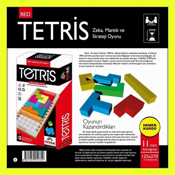 Redka Tetris Akıl Zeka Mantık Ve Strateji Oyunu