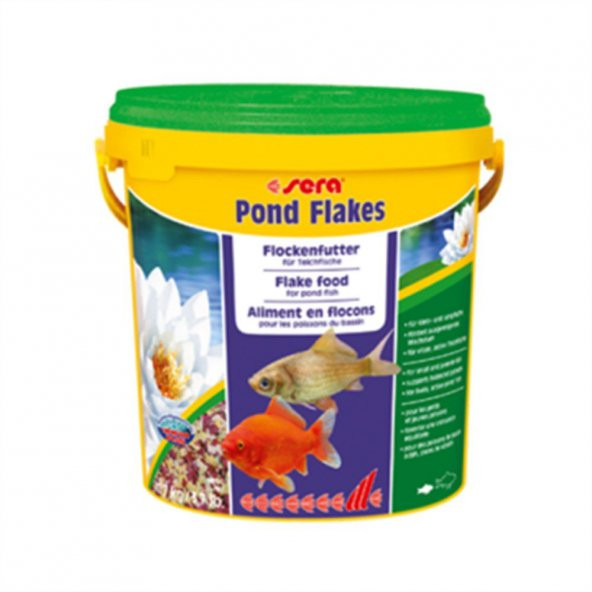 Sera Pond Flakes 100 gr Kovadan Bölme Skt:04/2023 Havuz Balıkları için Pul yem