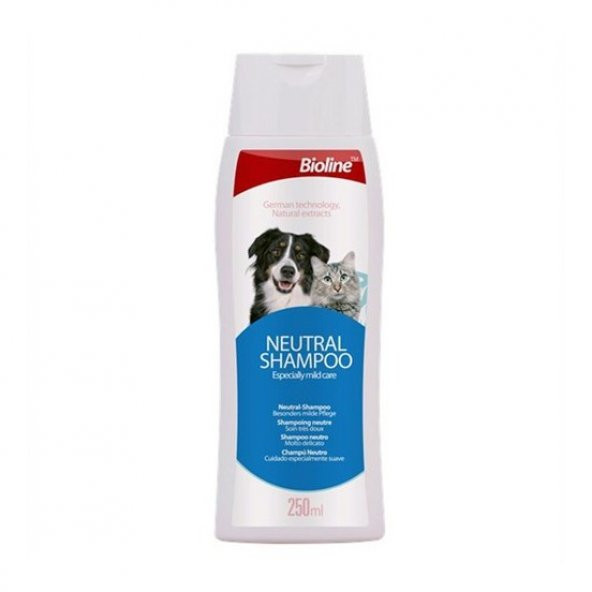 Bioline Kedi ve Köpek İçin Doğal Şampuan 250 Ml Skt :06/2025