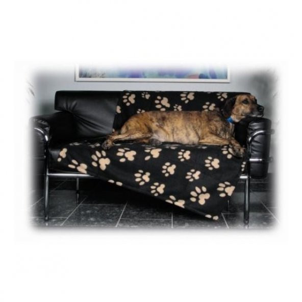 Trixie köpek polar battaniye 150x100cm Siyah&bej
