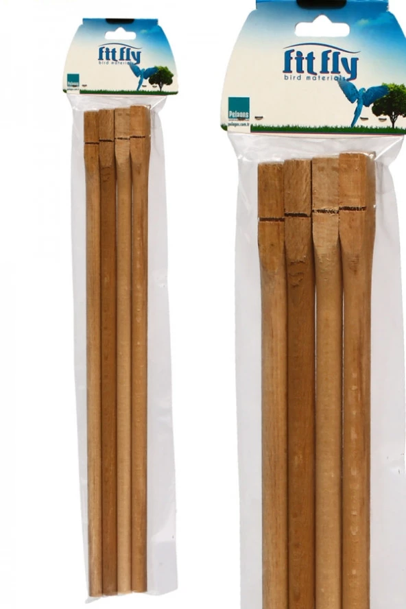 Tahta Tünek 40 cm 4'lü - 2