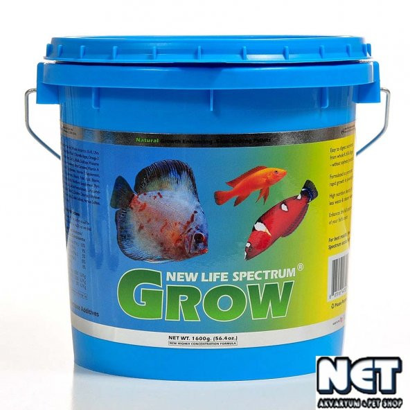 New life Spectrum Grow Fish Formula 100 gr. Skt: 12/2023 Granül 0.5 mm