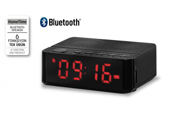 Home Time Bluetooth Hoparlör Ve Dijital Saat