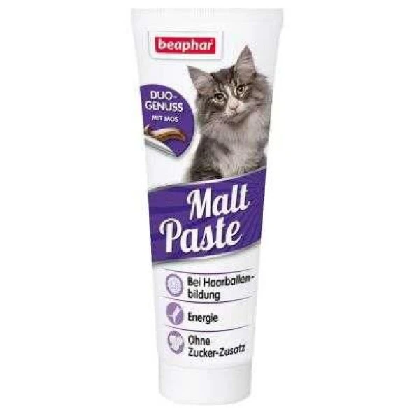 Beaphar Duo Malt Paste Kıl Yumağı Önleyici Kedi Macunu 100 Gr Skt:05/2025