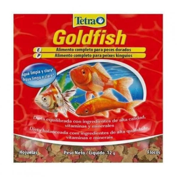 Tetra Goldfish flakes 12 gr Sachet skt: 03/2025