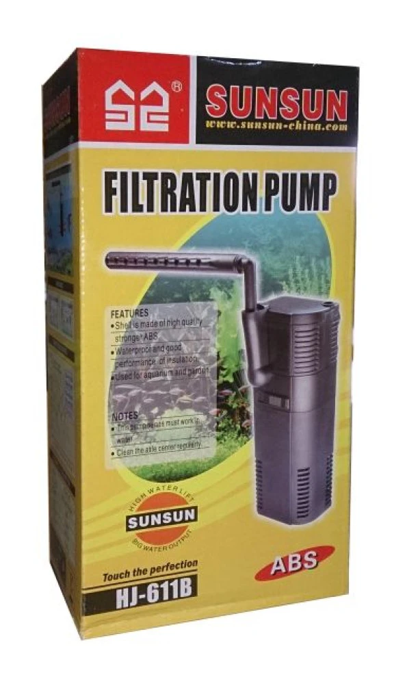 Sunsun HJ 611B Akvaryum İç Filtre  450 L/H, 6W