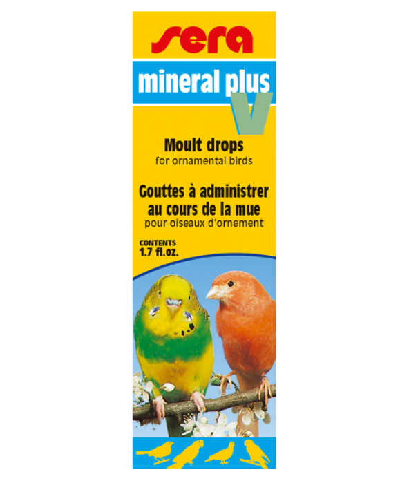Sera Mineral Plus V 50 ml Kuşlar için Mineral Katkısı  Skt:11/2025
