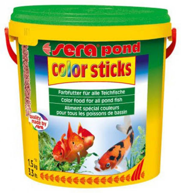 Sera Pond Color Sticks Nature 10 lt Skt: 05/2025 Orjinal Kovasında 1,8 kg