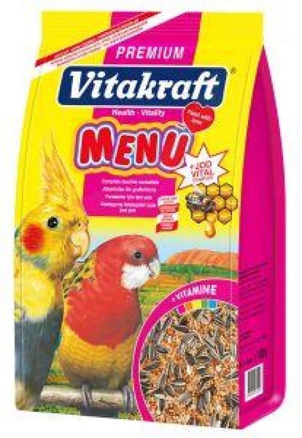 Vitakraft Menü Paraket Yemi 1000 gr. Skt: 05/2025 - 3