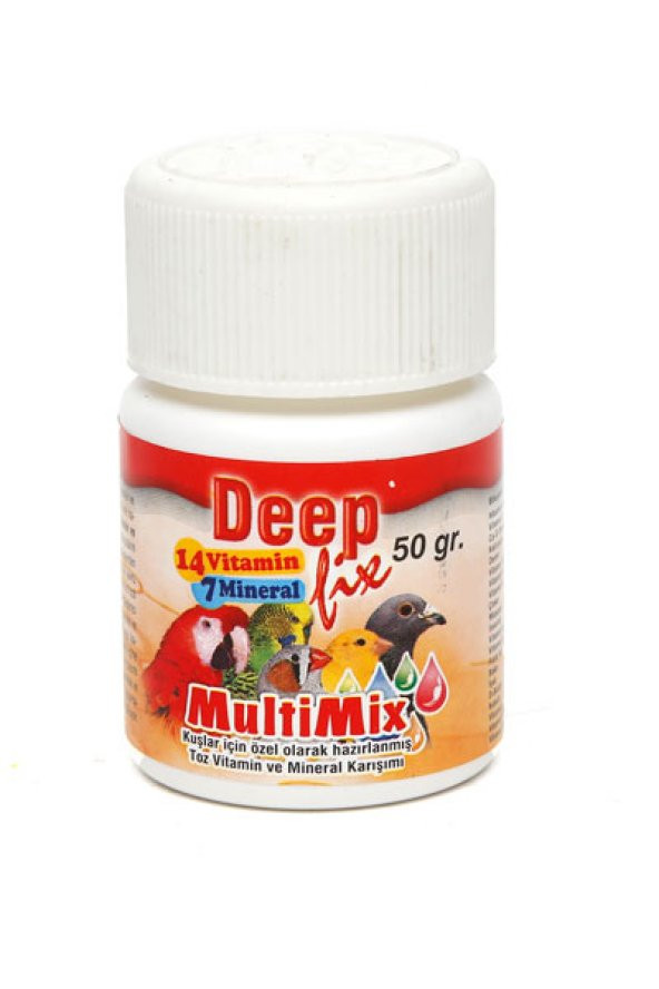 Deepfix Multimix 50 gr. Toz Vitamin Kuş için Skt : 05/2023