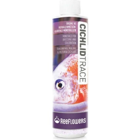 Reeflowers Cichlid Trace 500 ml. Skt:07/2028 Üreme ve Renklenme İçin Gerekli Mineral Katkısı