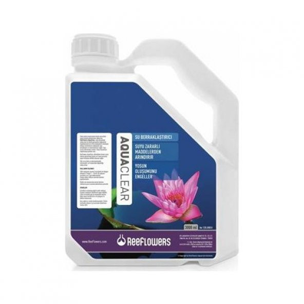 Reeflowers AquaClear 3000 ml. Skt:01/2025 Su Berraklaştırıcı