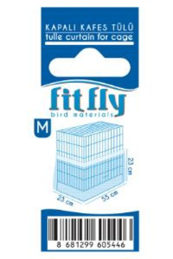 Fit Fly Kapalı Kafes Tülü Medium Boy 23x55x23h