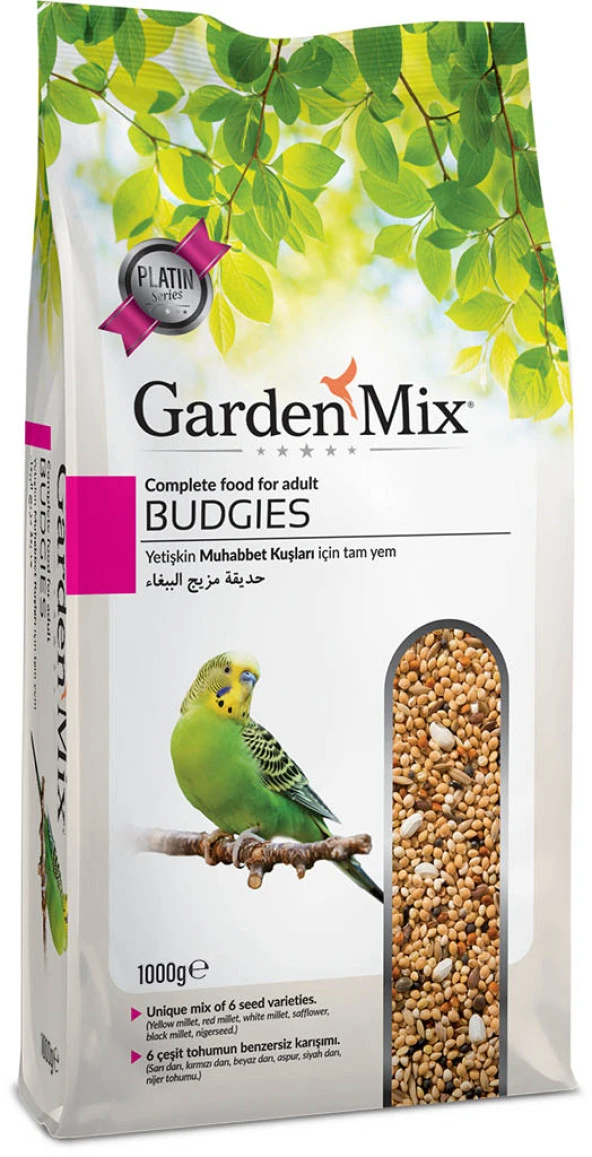 Gardenmix Platin Muhabbet Kuşu Yemi 1 kg Skt:12/2025