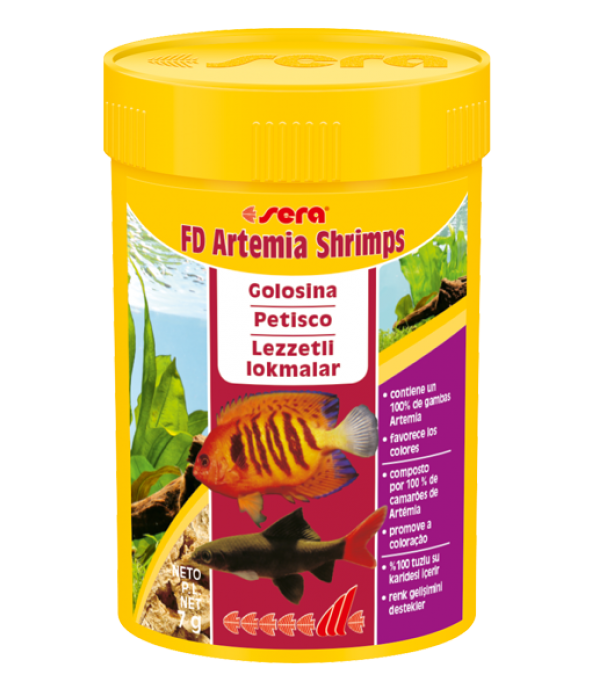 Sera FD Shrimp artemia 100 ml. Orjinal Kutusunda Skt : 06/2025